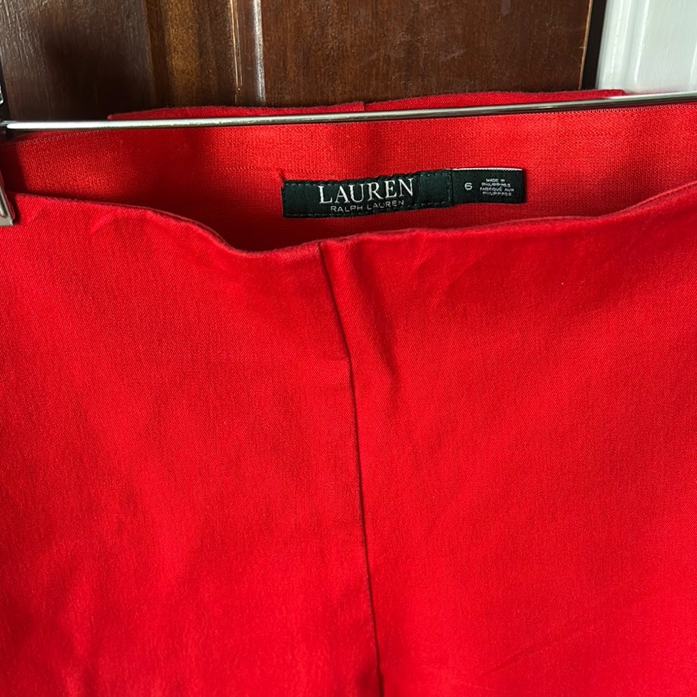 Lauren Ralph Lauren Red Capri Pants